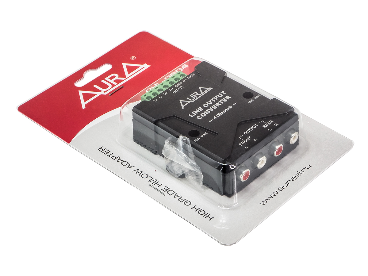 Интерфейсы для подключения усилителей AurA RHL-0604 