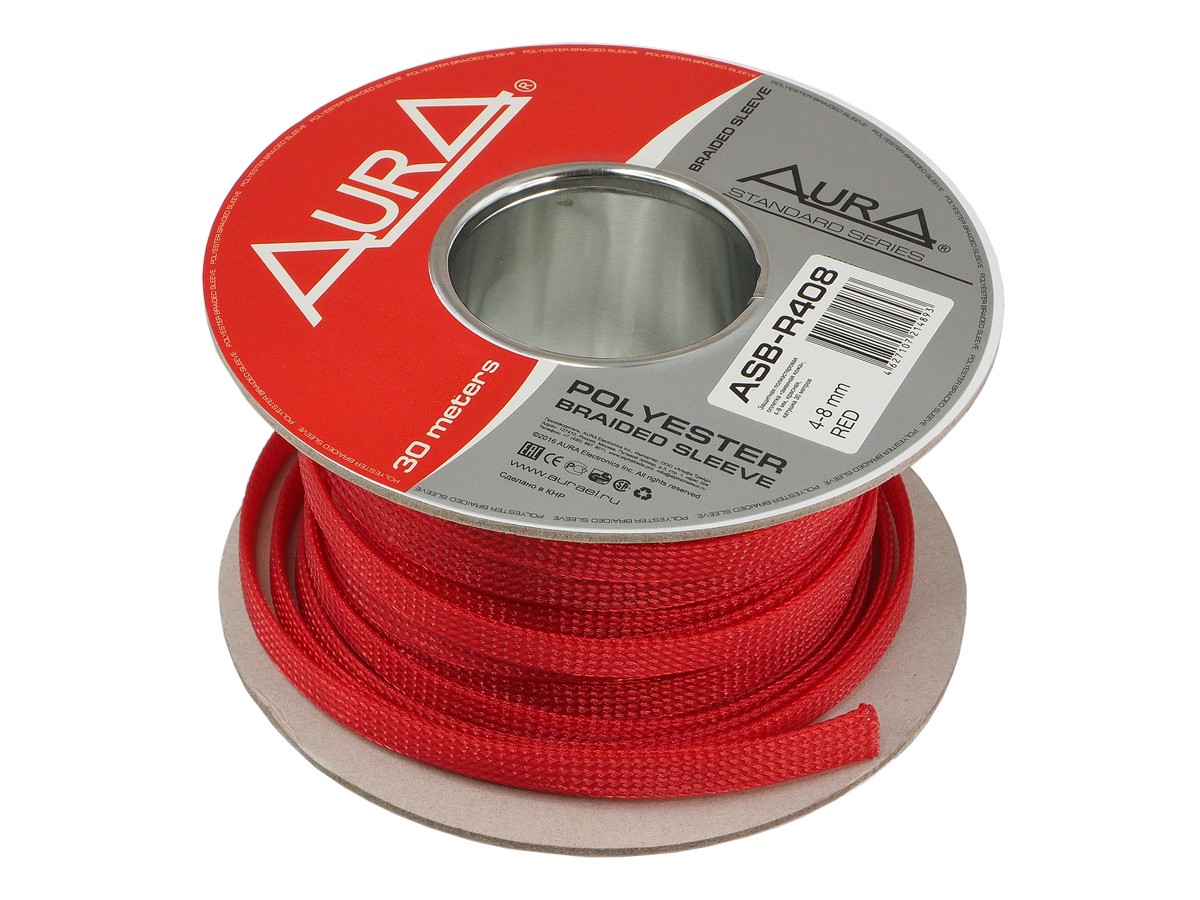 Полиэстеровый рукав (змеиная кожа) AurA ASB-408 RED 