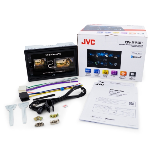 2-DIN Медиа-ресиверы со встроенным ЖК-экраном (без DVD) JVC KW-M150BT 