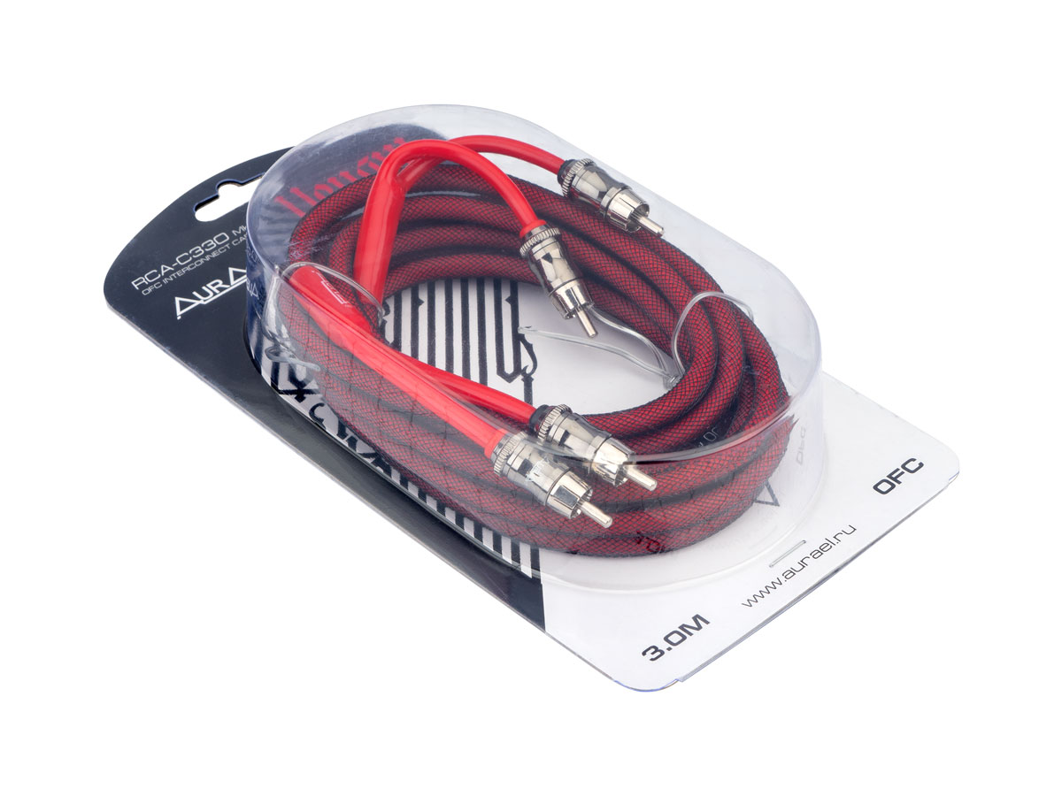 Кабели межблочные (RCA), AUX, HDMI, RCA разъёмы AurA RCA-C330 MkII 