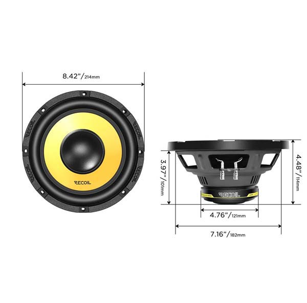 Сабвуферные динамики Recoil LW8S4 