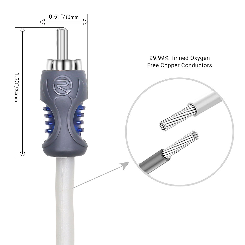 Кабели межблочные (RCA), AUX, HDMI, RCA разъёмы Recoil RMI417 