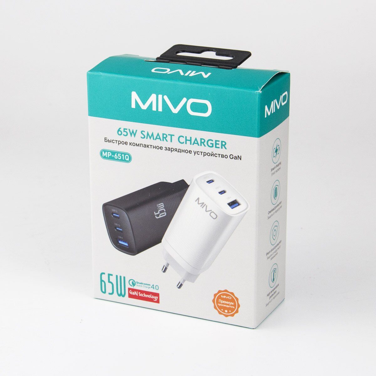 Зарядные устройства для смартфонов, Кабели Mivo MP-651Q 