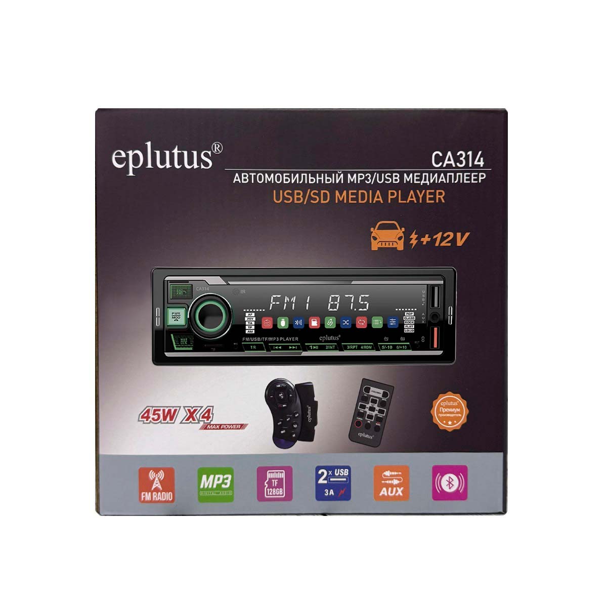 1-DIN USB/SD-ресиверы (без CD) Eplutus CA314 