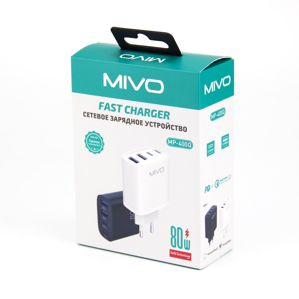 Зарядные устройства для смартфонов, Кабели Mivo MP-400Q 