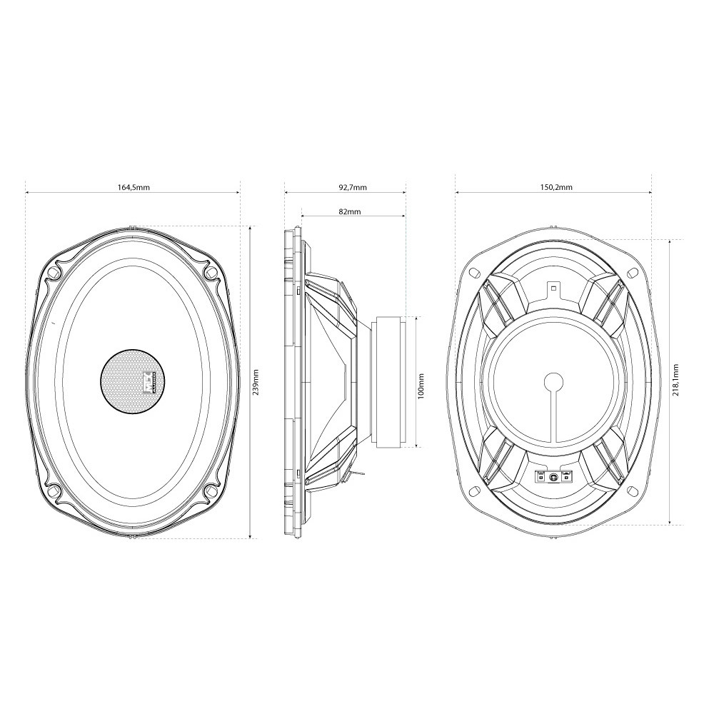 Акустика автомобильная MTX TX469C 