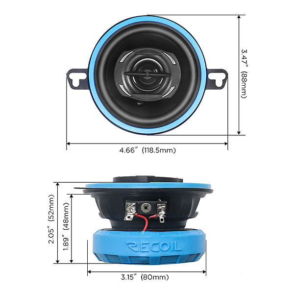 Акустика автомобильная Recoil RCX35 