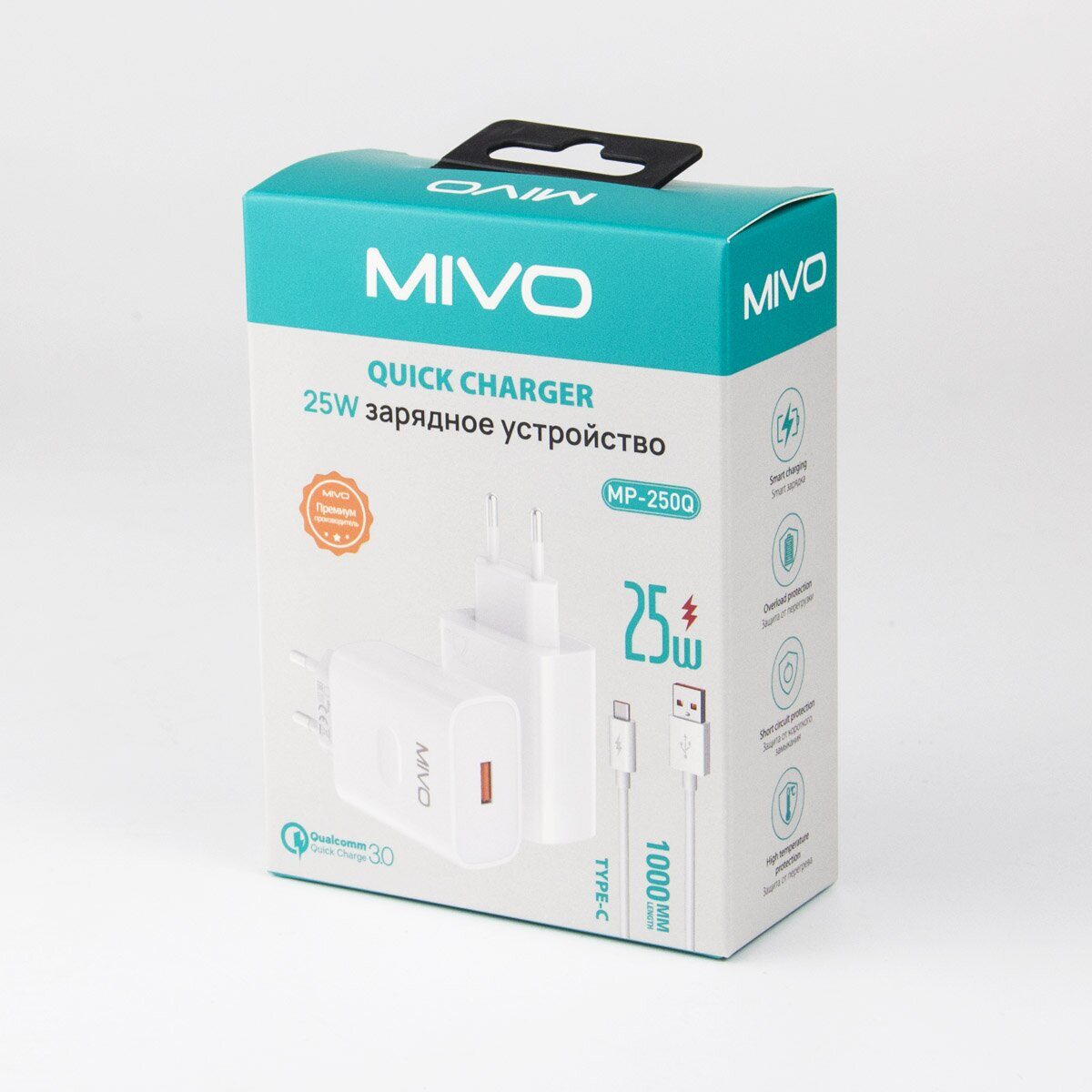 Зарядные устройства для смартфонов, Кабели Mivo MP-250Q 