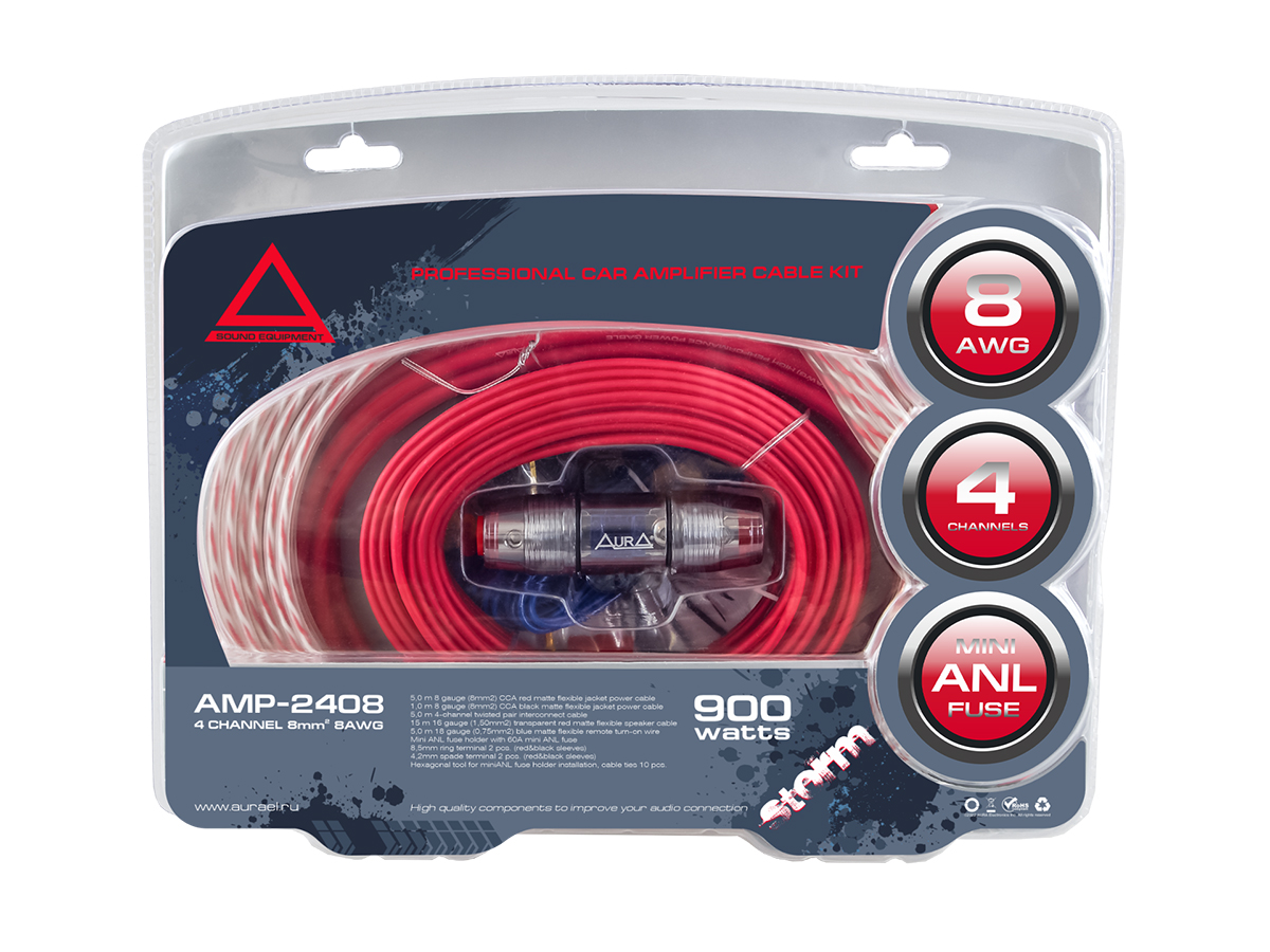 Комплекты проводов AurA AMP-2408 
