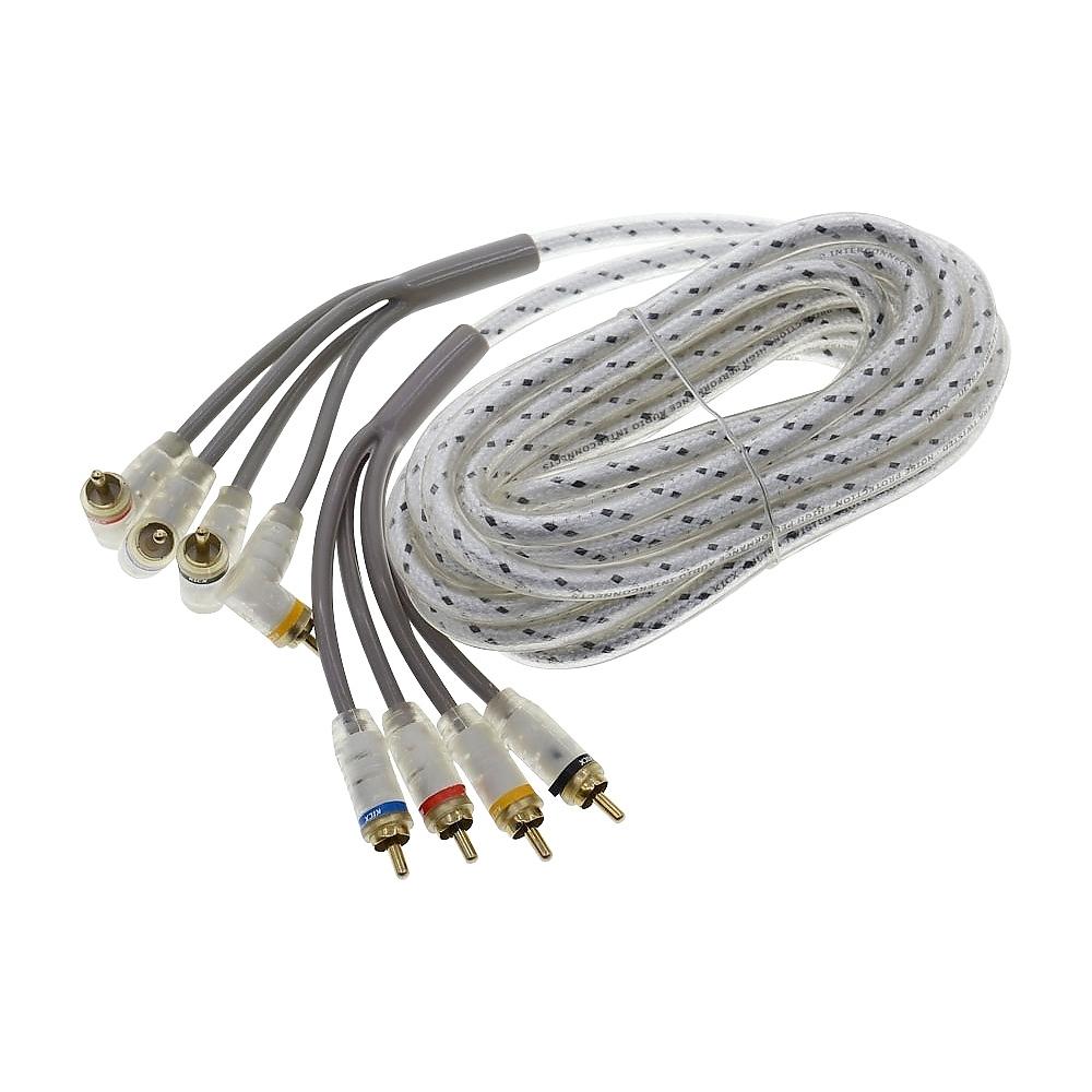 Кабели межблочные (RCA), AUX, HDMI, RCA разъёмы KICX FRCA44-5-SA 