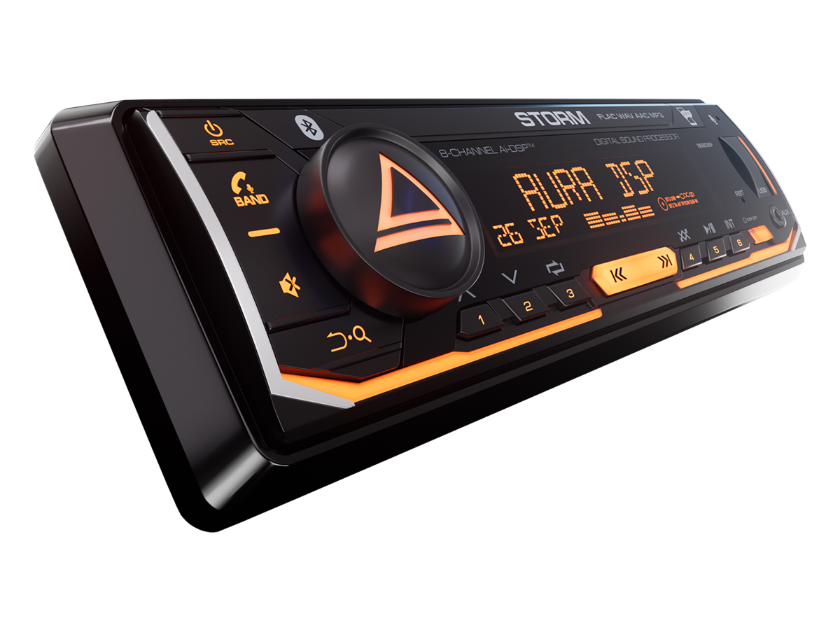 1-DIN USB/SD-ресиверы (без CD) AurA STORM-868DSP 