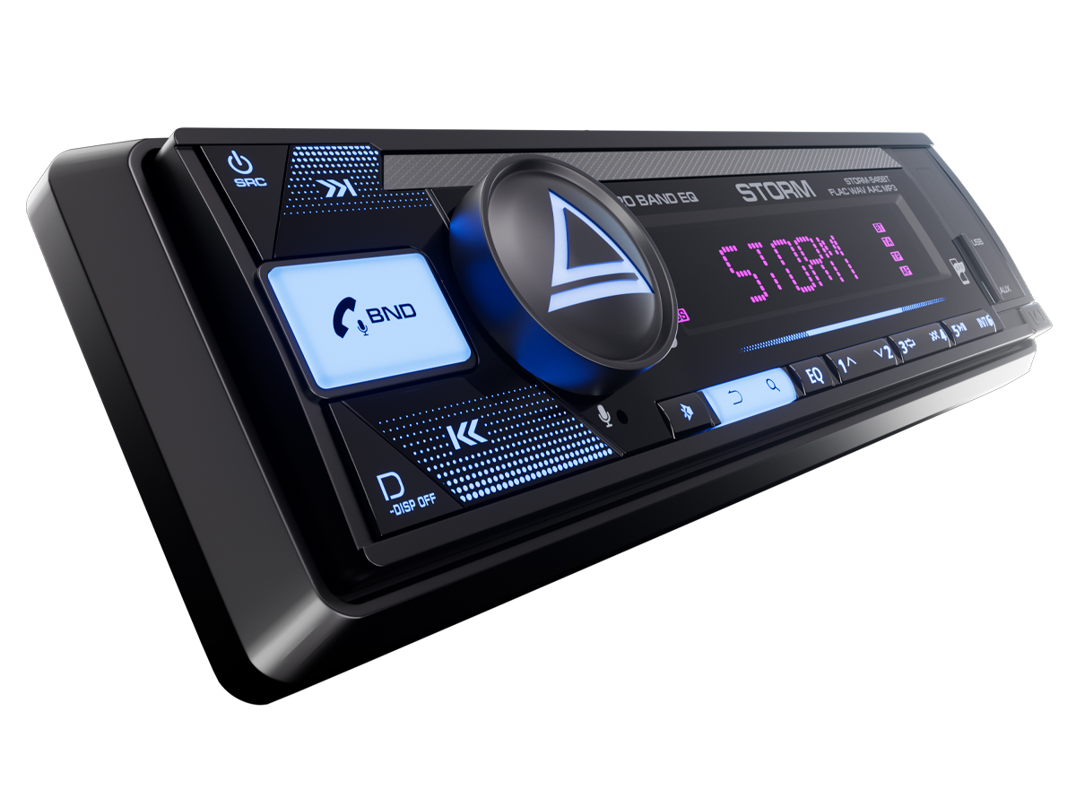 1-DIN USB/SD-ресиверы (без CD) AurA STORM-545BT 