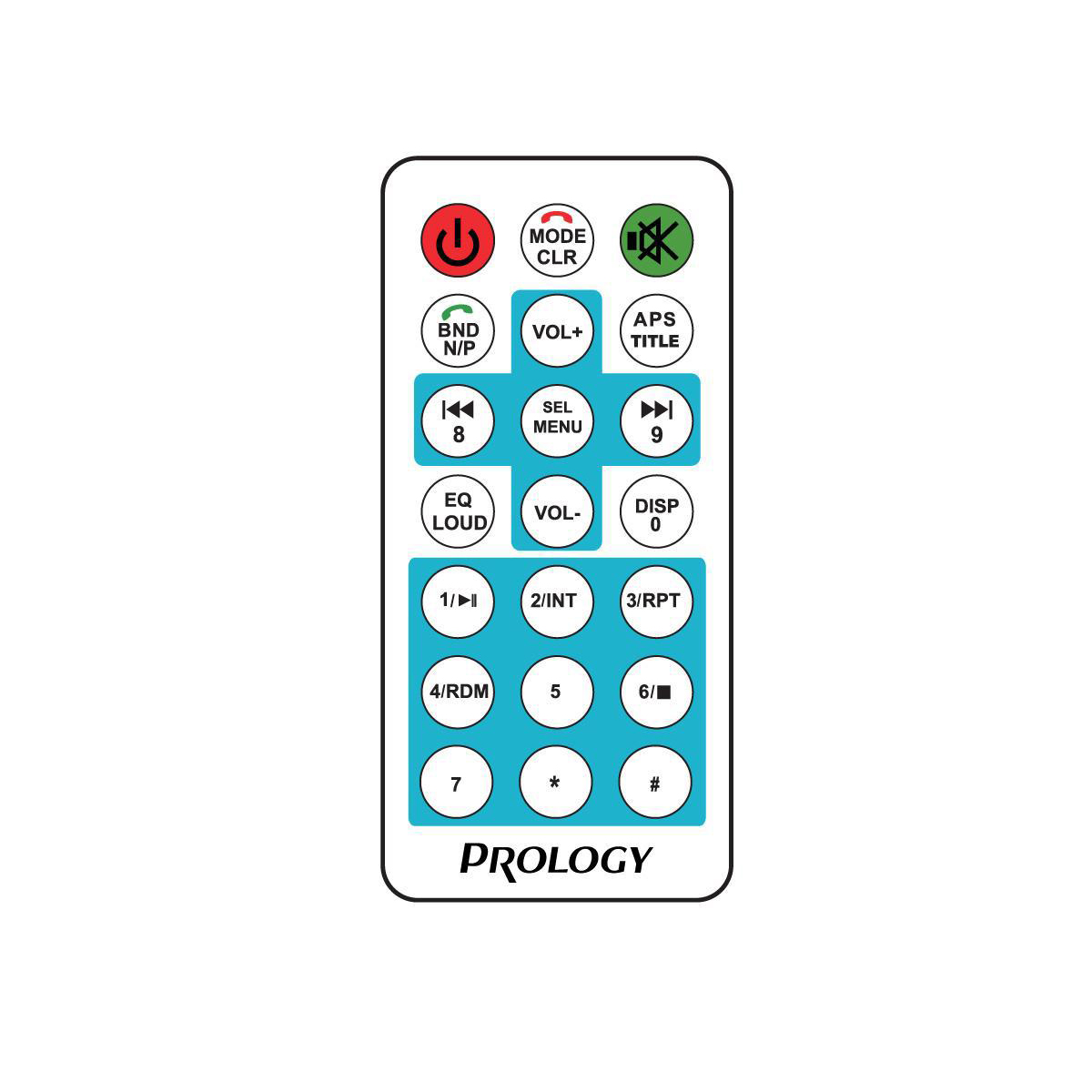 1-DIN USB/SD-ресиверы (без CD) Prology CMX-165 