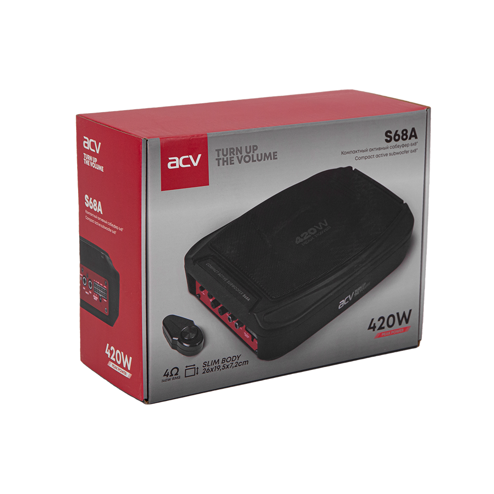Cабвуферы корпусные активные ACV S68A 