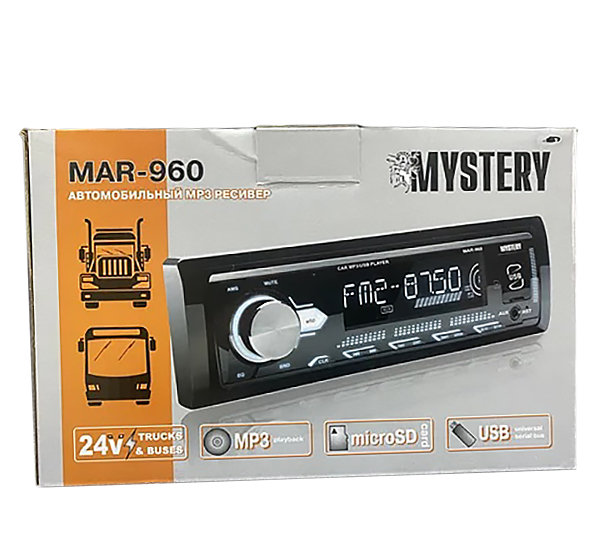 1-DIN USB/SD-ресиверы (без CD) Mystery MAR-960 