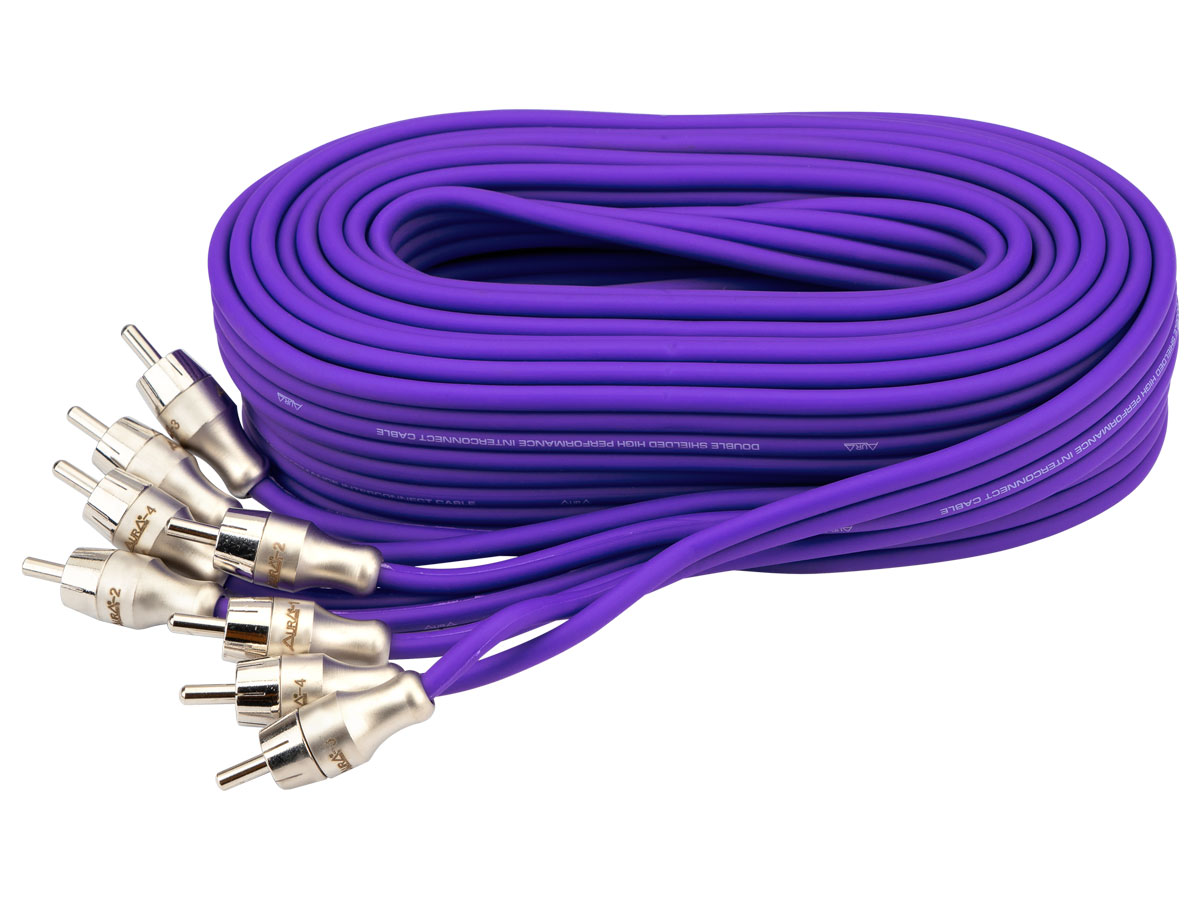 Кабели межблочные (RCA), AUX, HDMI, RCA разъёмы AurA RCA-B254 MkII 