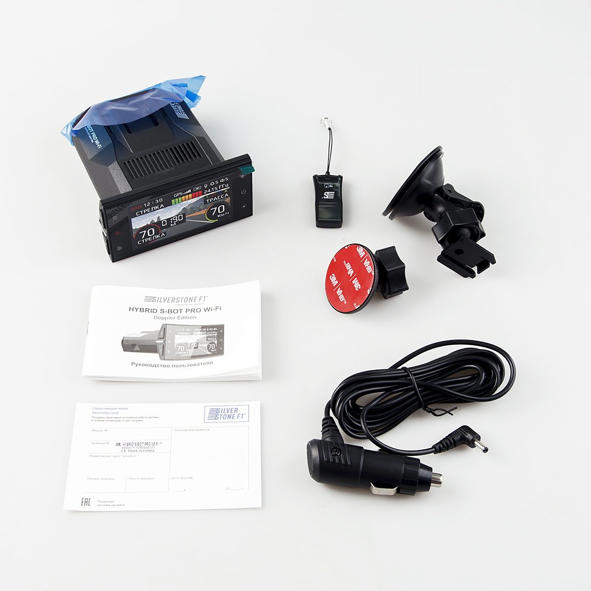 Комбоустройства (Видеорегистраторы с радар-детекторами) Silverstone F1 HYBRID S-BOT PRO WiFi DOPPLER EDITION