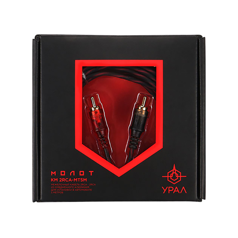 Кабели межблочные (RCA), AUX, HDMI, RCA разъёмы Ural Урал КМ 2RCA МТ5М 