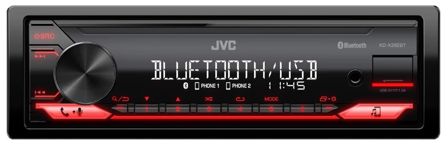 1-DIN USB/SD-ресиверы (без CD) JVC KD-X282BT DSP 