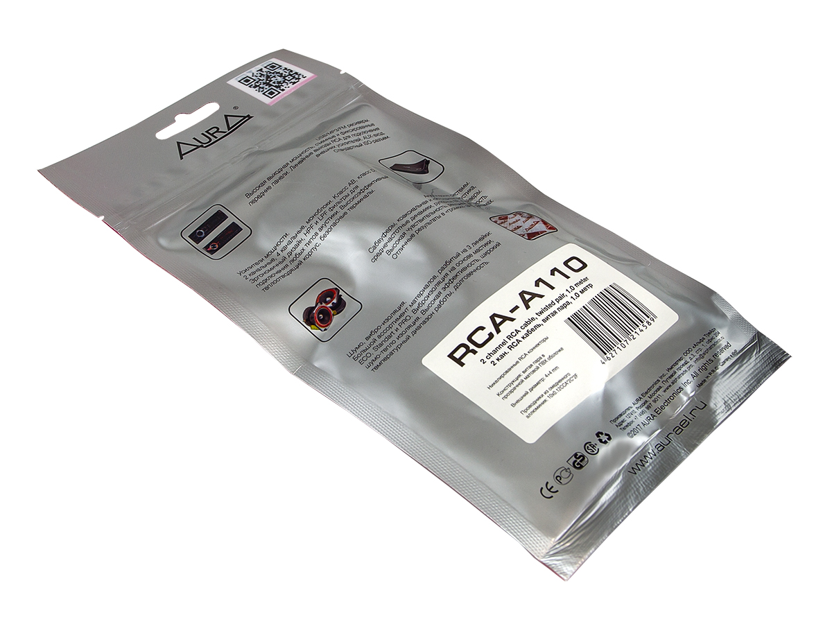 Кабели межблочные (RCA), AUX, HDMI, RCA разъёмы AurA RCA-A110 MkII 