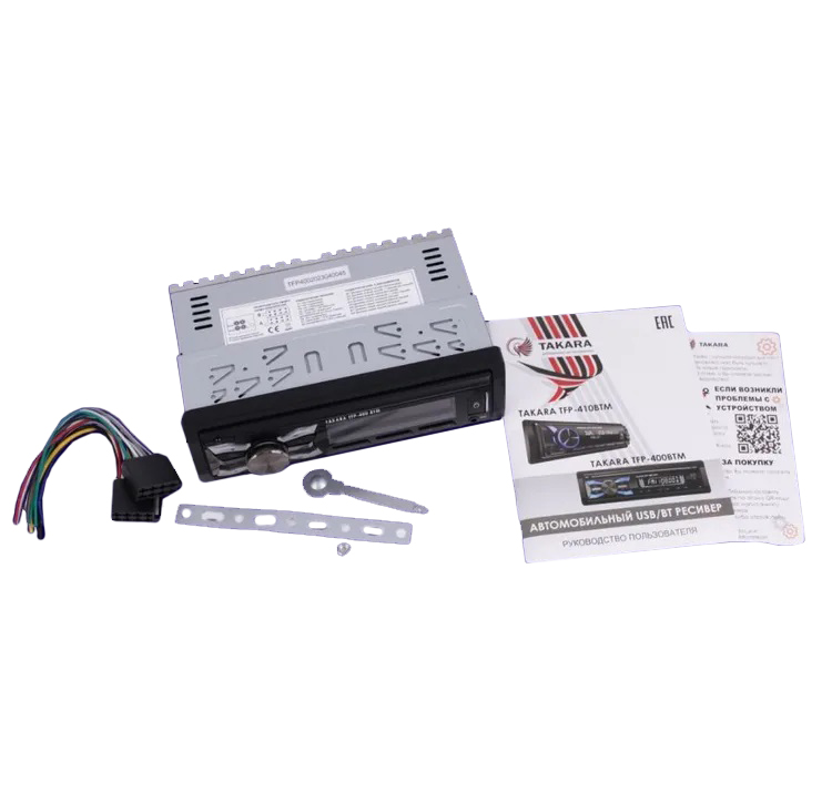 1-DIN USB/SD-ресиверы (без CD) TAKARA TFP-400BTM 