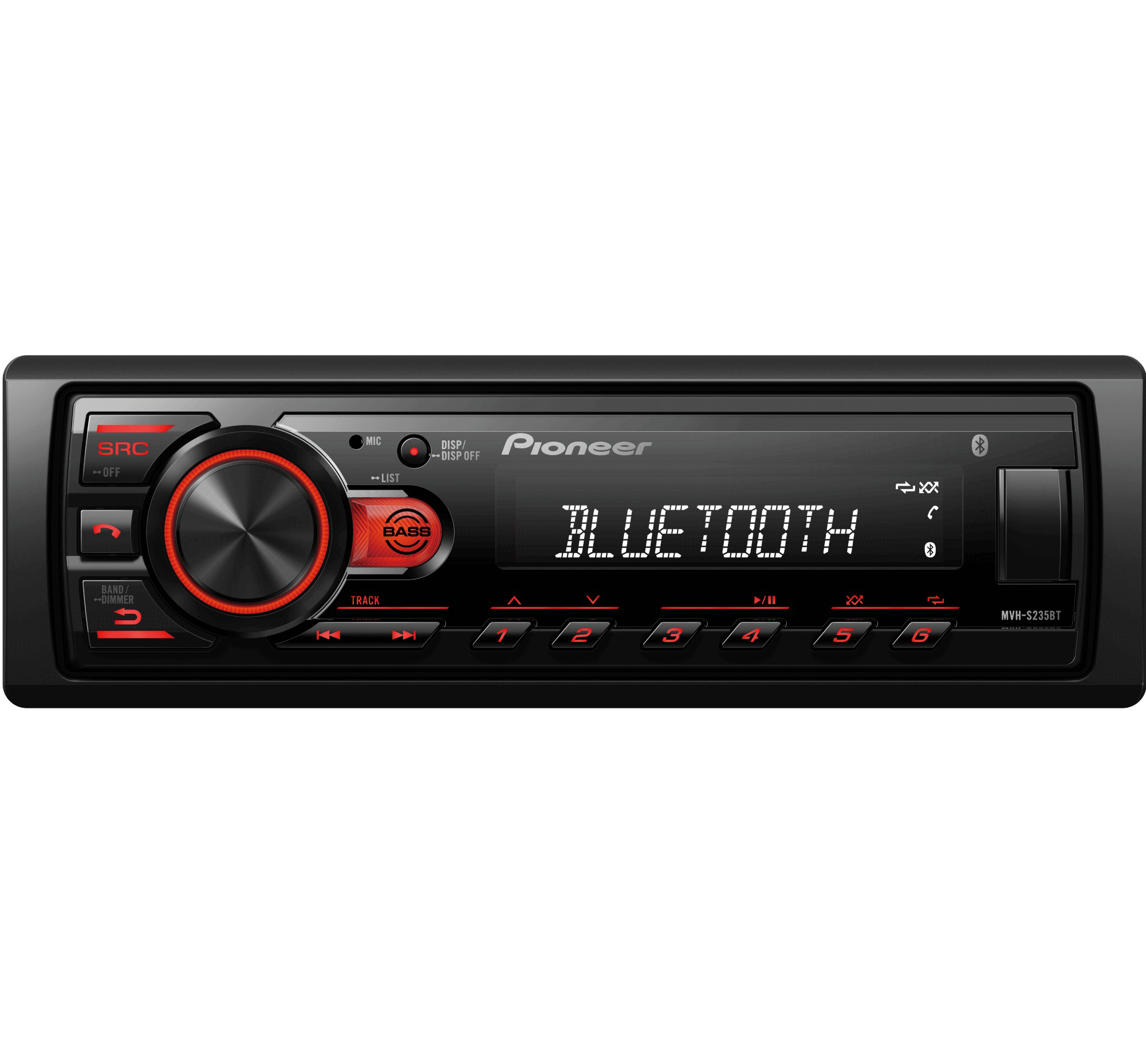 1-DIN USB/SD-ресиверы (без CD) Pioneer MVH-S235BT 