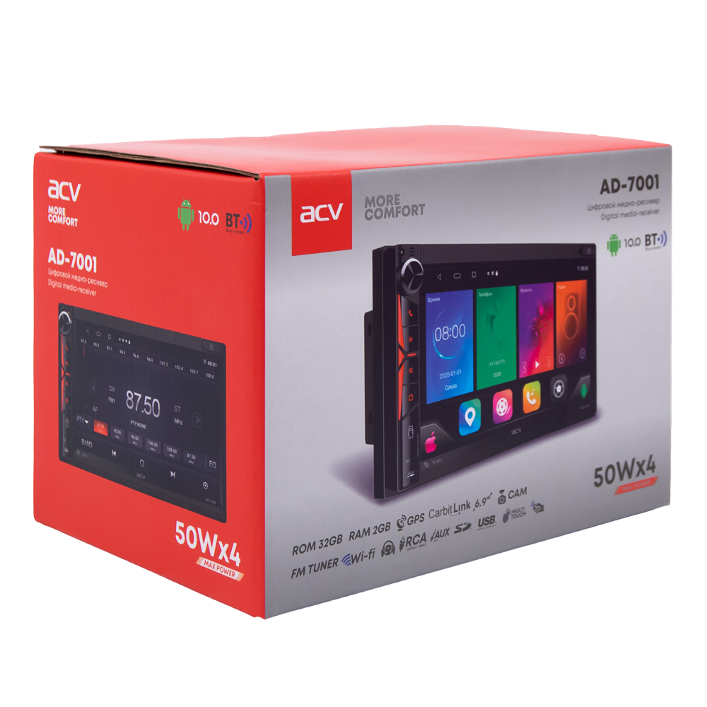 2-DIN ресиверы с навигацией ACV AD-7001 