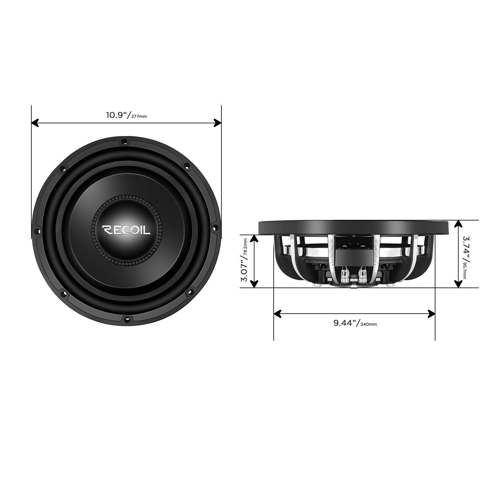 Сабвуферные динамики Recoil SXS10D2 