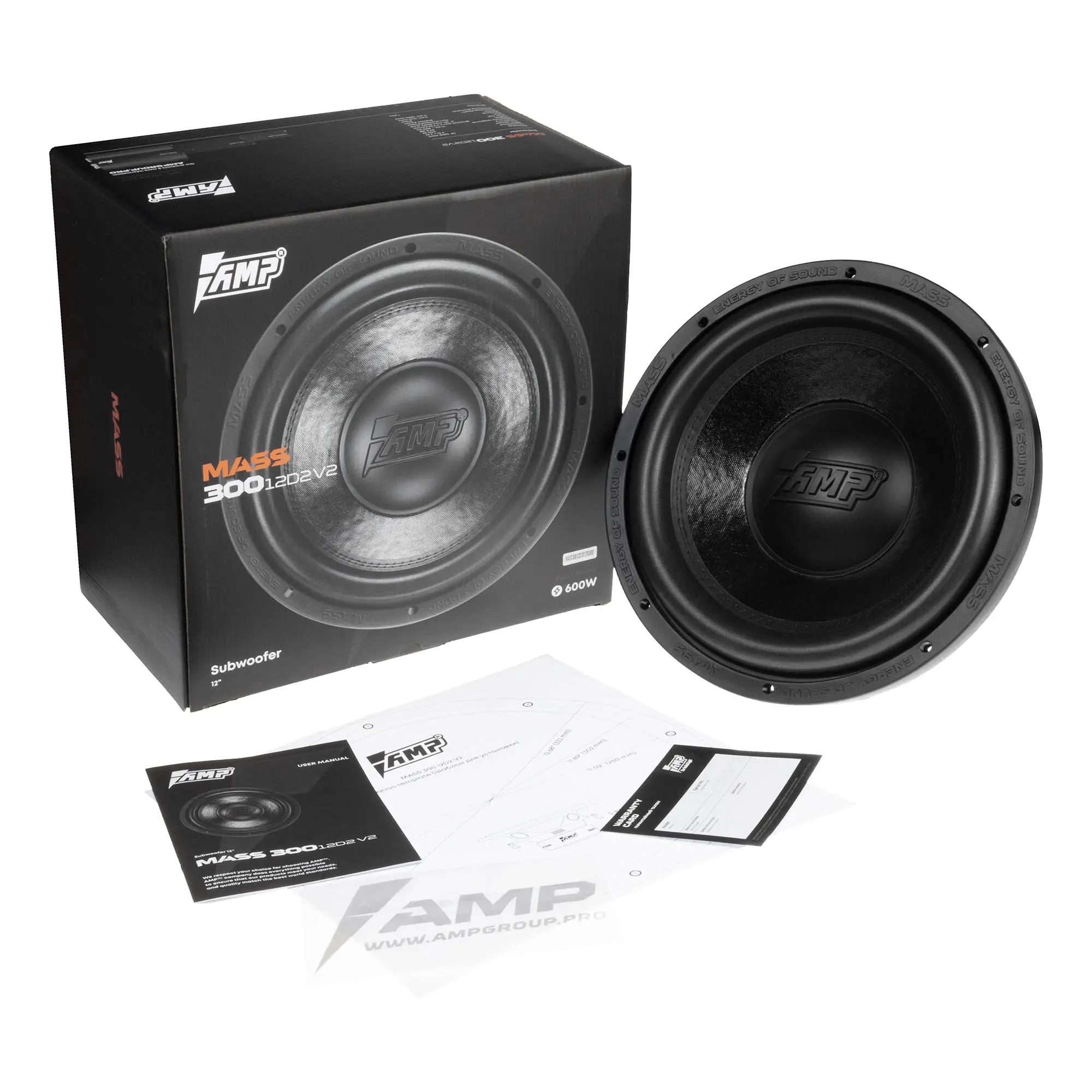 Сабвуферные динамики AMP MASS 300 12D2 V2 