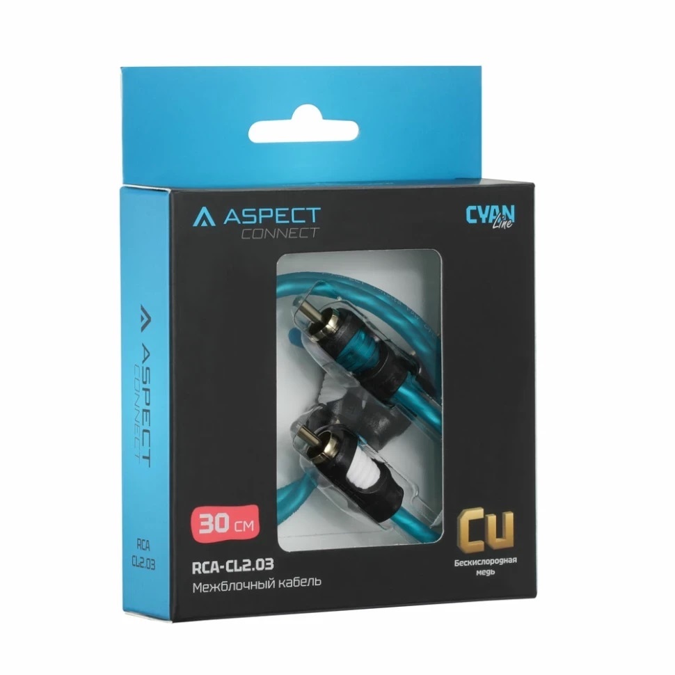 Кабели межблочные (RCA), AUX, HDMI, RCA разъёмы Aspect RCA-CL2,03 