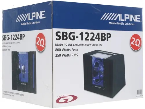 Cабвуферы корпусные пассивные Alpine SBG-1224BP 