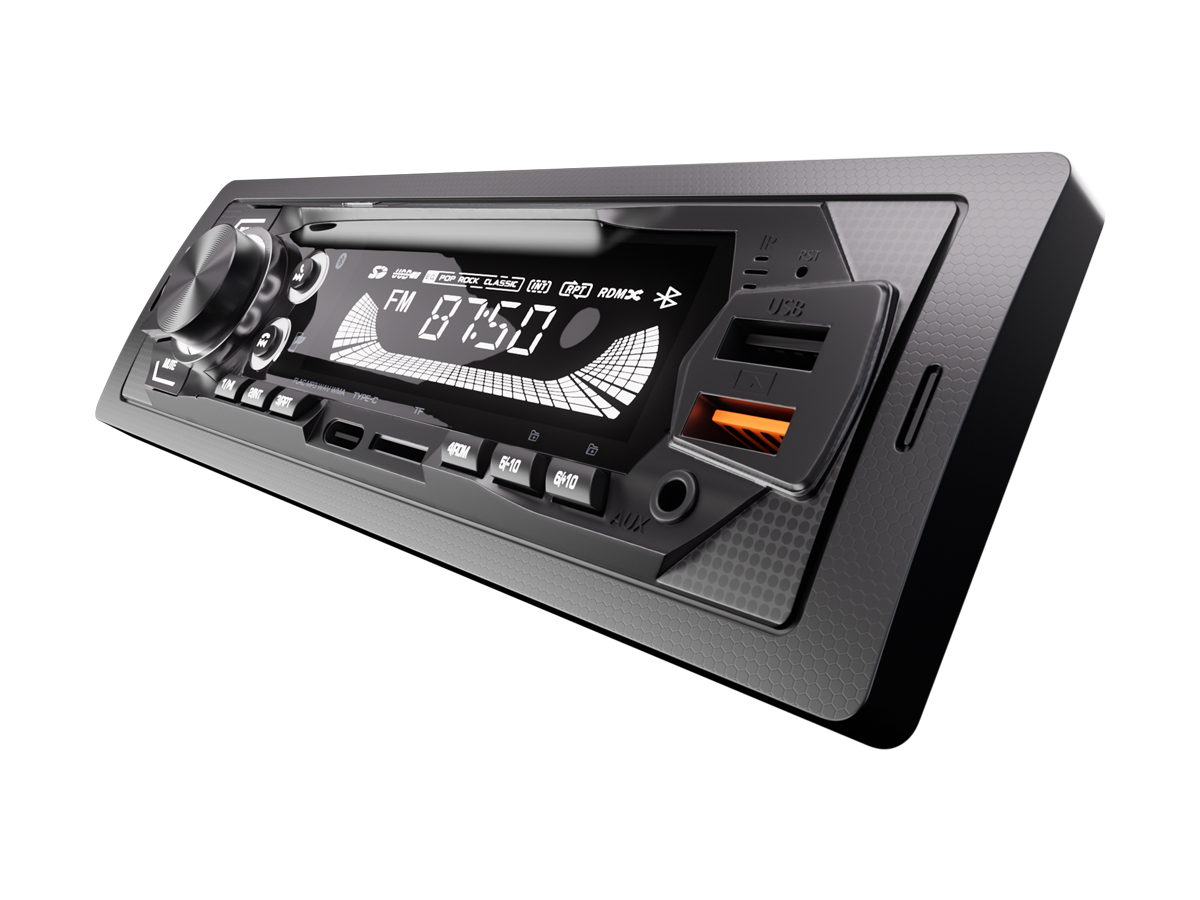 1-DIN USB/SD-ресиверы (без CD) AurA FIREBALL-104BT 