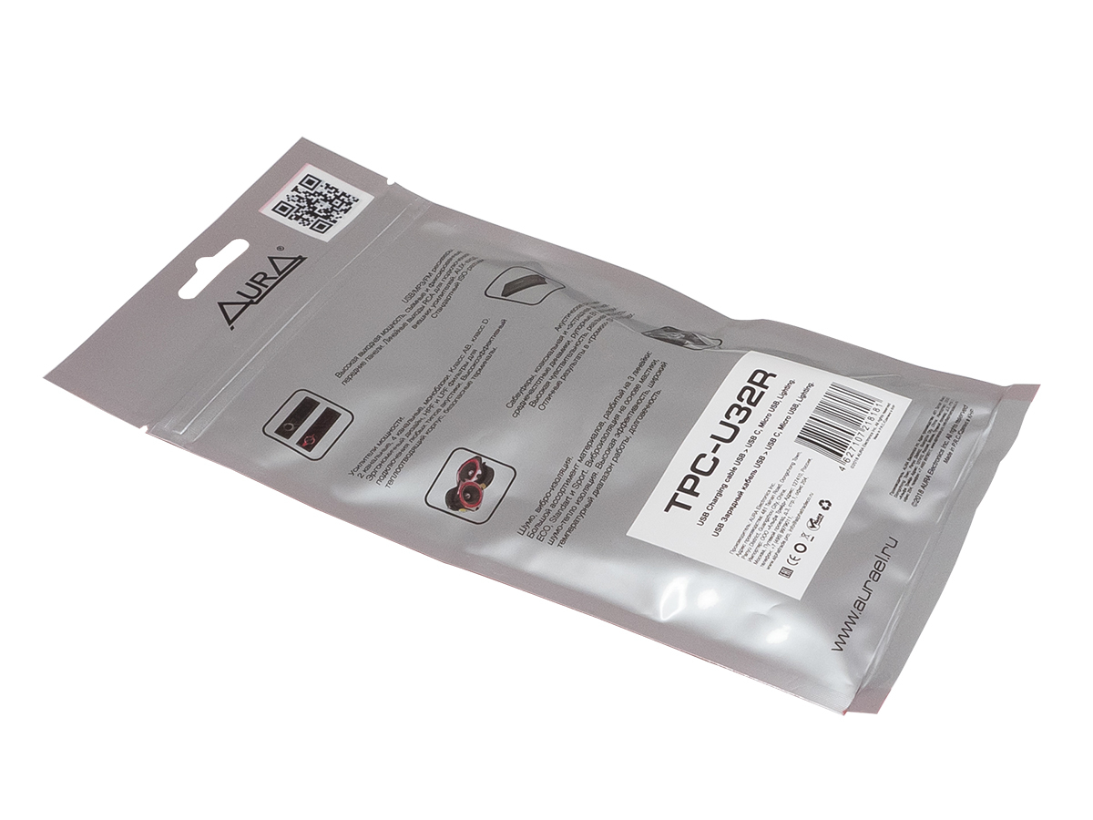 Зарядные устройства для смартфонов, Кабели AurA TPC-U32R 