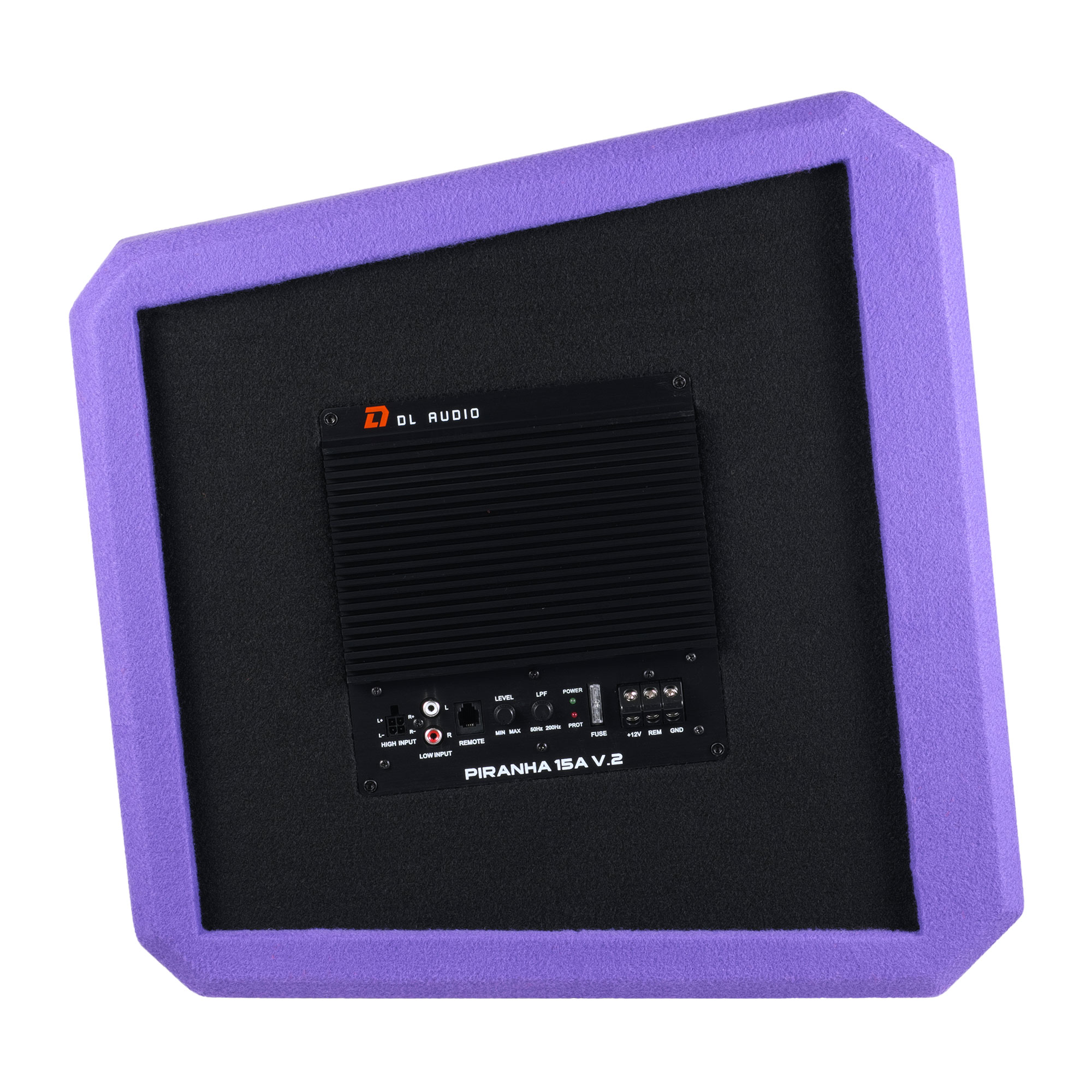 Cабвуферы корпусные активные DL Audio Piranha 15A V2 Purple 