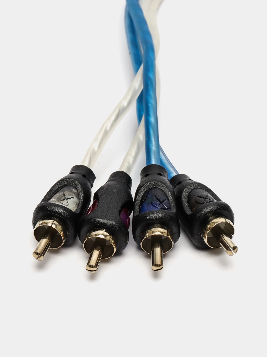Кабели межблочные (RCA), AUX, HDMI, RCA разъёмы Crystal Car Audio BASE 4RCA-5 