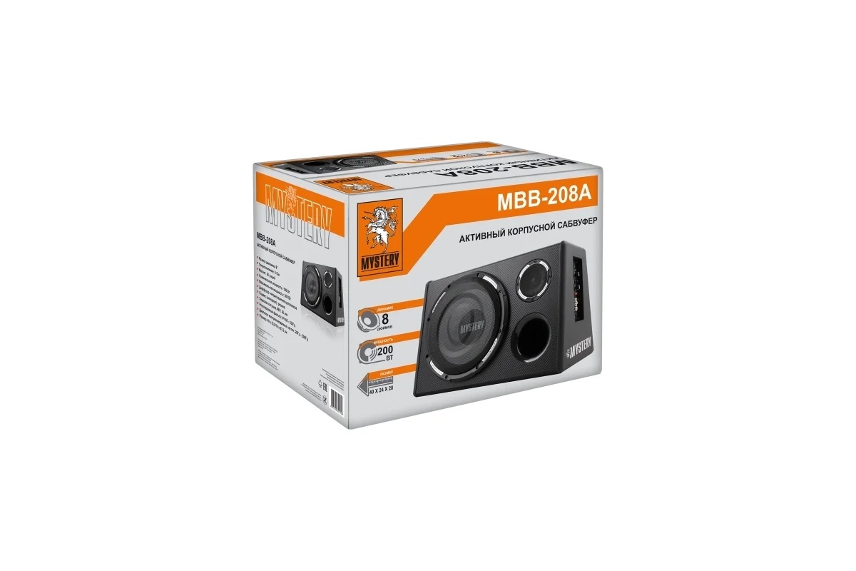 Cабвуферы корпусные активные Mystery MBB-206A 