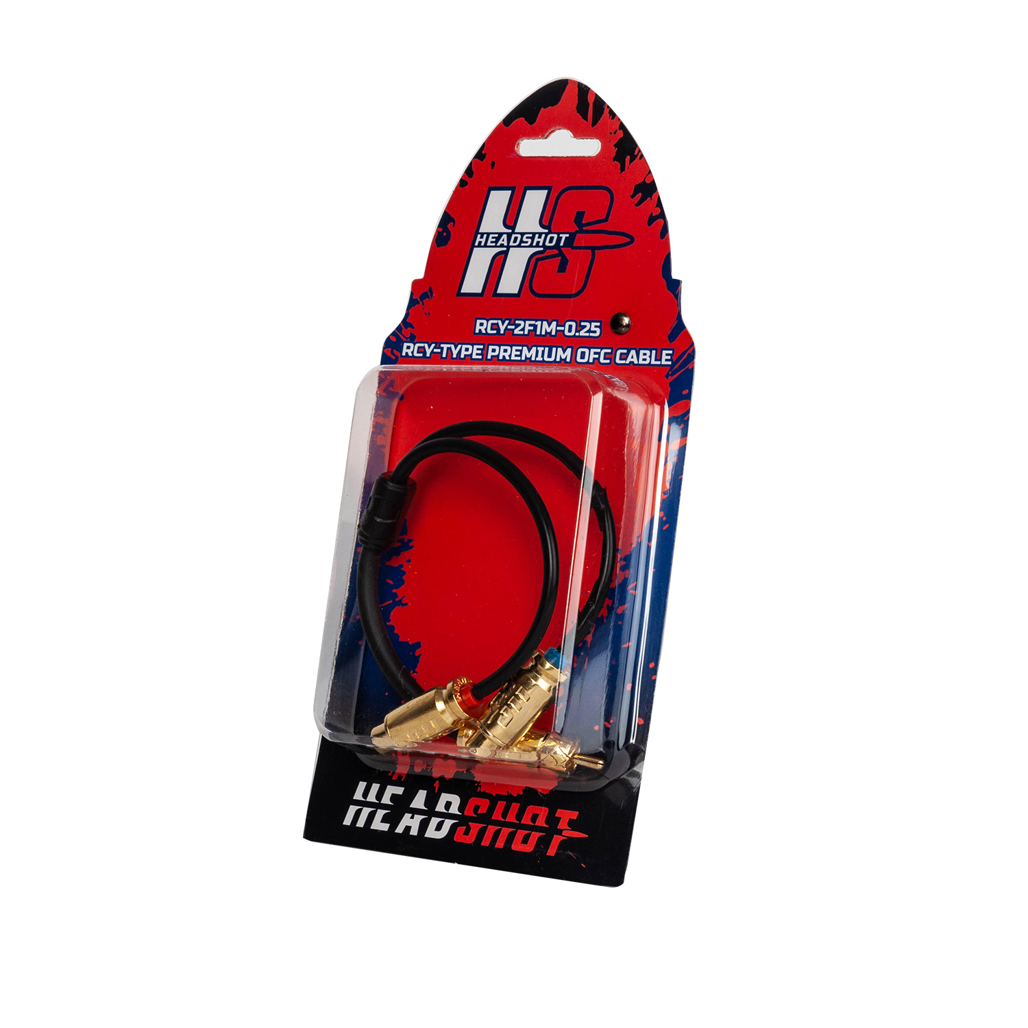 Кабели межблочные (RCA), AUX, HDMI, RCA разъёмы KICX Headshot RCY-2F1M-0.25 