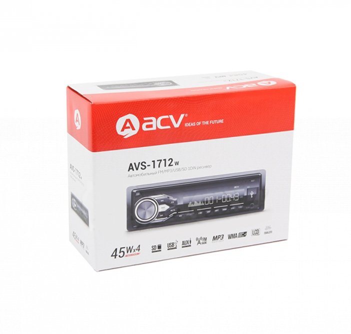 1-DIN USB/SD-ресиверы (без CD) ACV AVS-1712W 