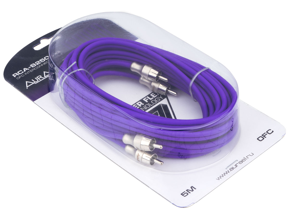 Кабели межблочные (RCA), AUX, HDMI, RCA разъёмы AurA RCA-B250 MkII 