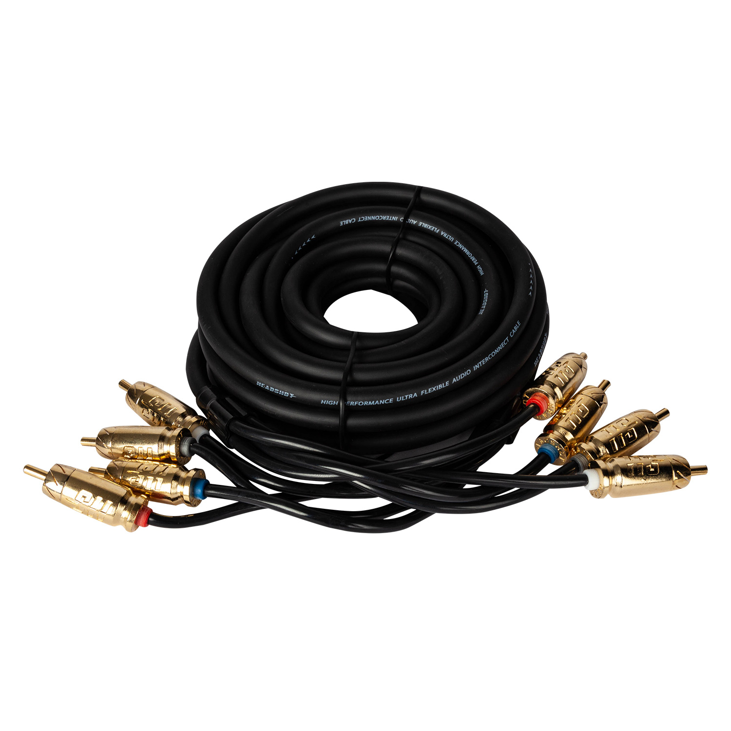 Кабели межблочные (RCA), AUX, HDMI, RCA разъёмы KICX Headshot RCA-44-5-SS 