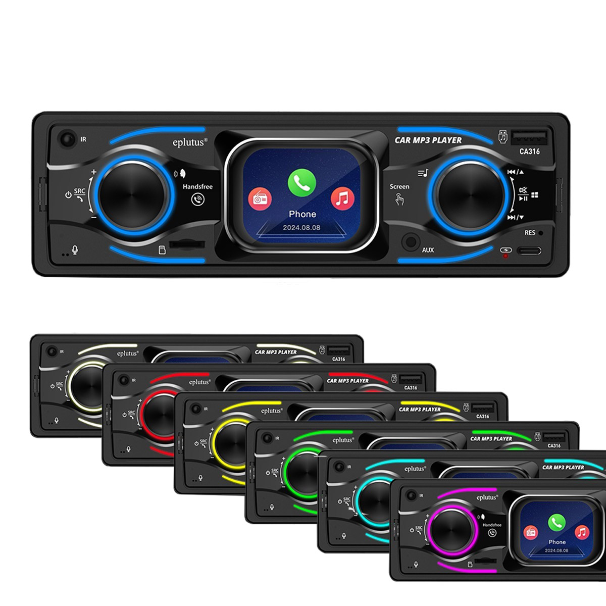 1-DIN USB/SD-ресиверы (без CD) Eplutus CA316 