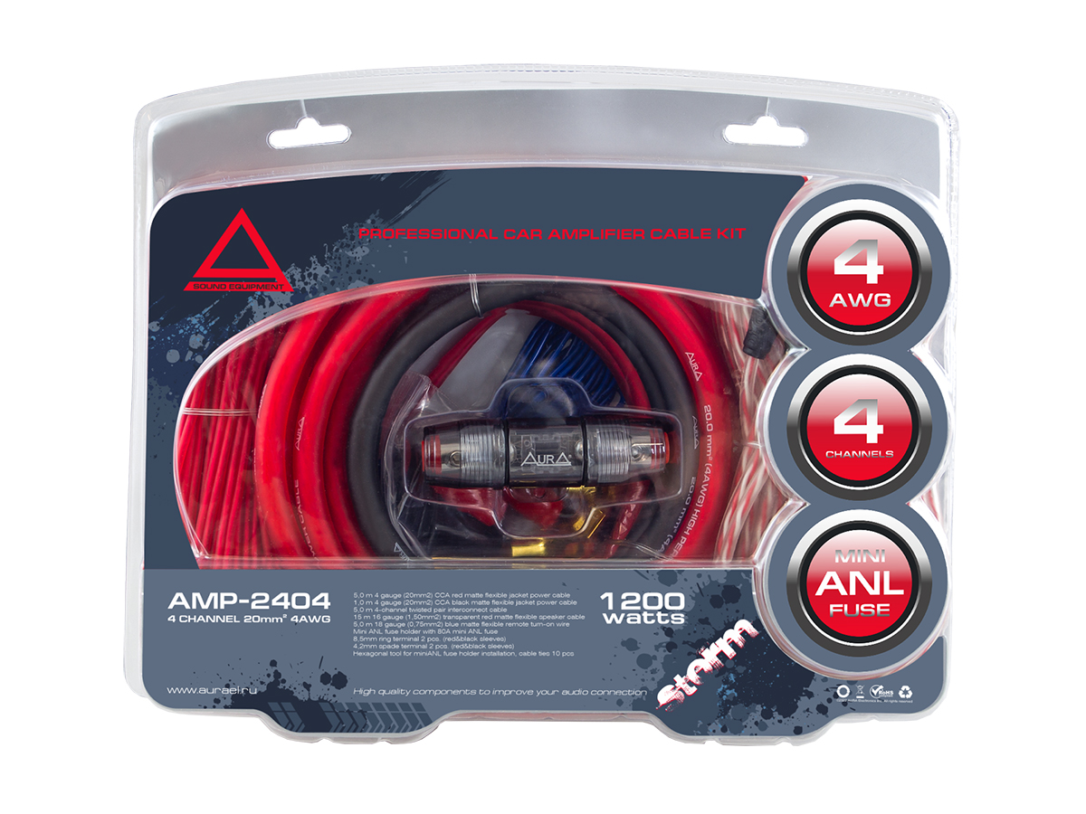 Комплекты проводов AurA AMP-2404 
