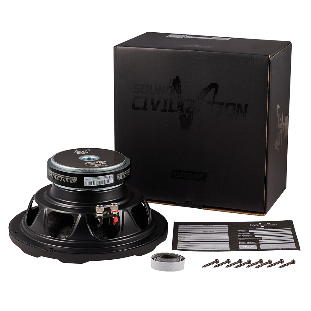 Сабвуферные динамики KICX Sound Civilization Q250WF 