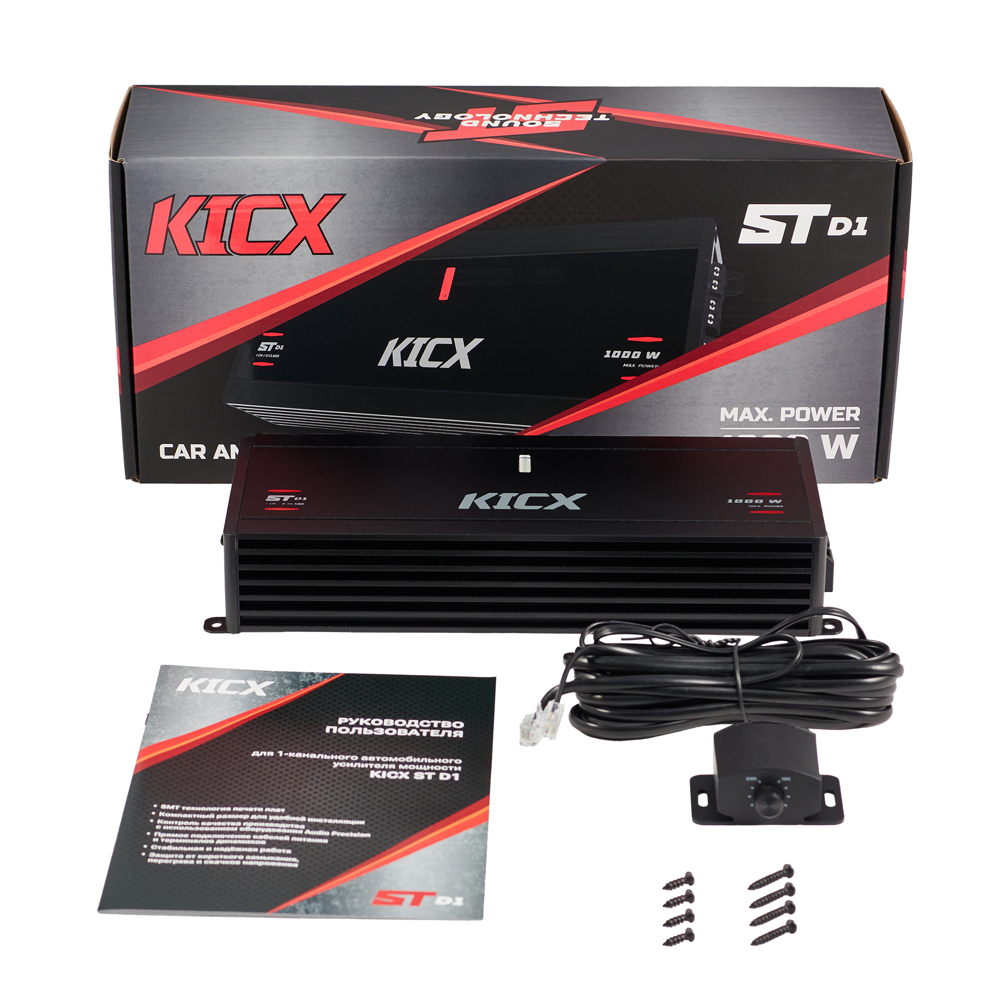 Одноканальные усилители KICX ST D1 
