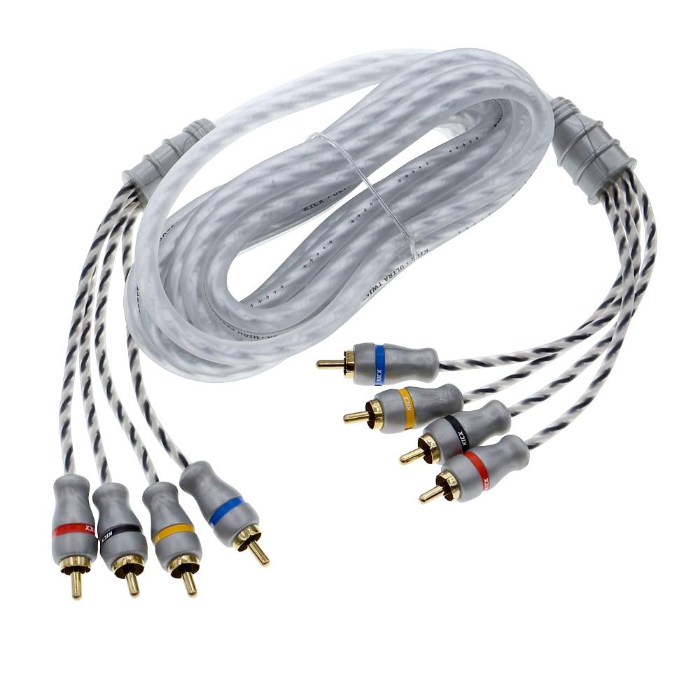 Кабели межблочные (RCA), AUX, HDMI, RCA разъёмы KICX MRCA44-5-SS 