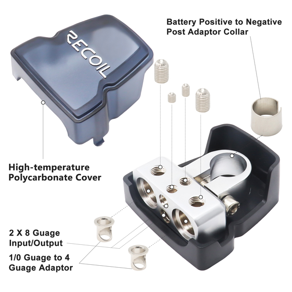 Клеммы аккумуляторные Recoil PBT-2028 