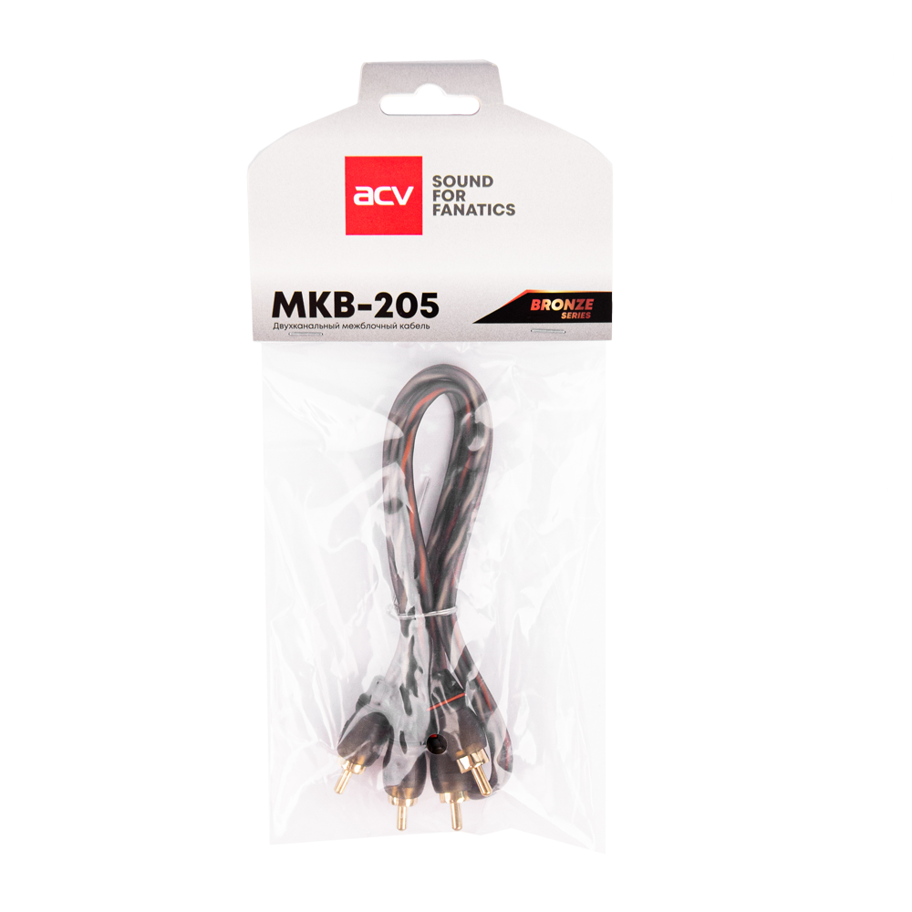 Кабели межблочные (RCA), AUX, HDMI, RCA разъёмы ACV MKB205 Bronze 