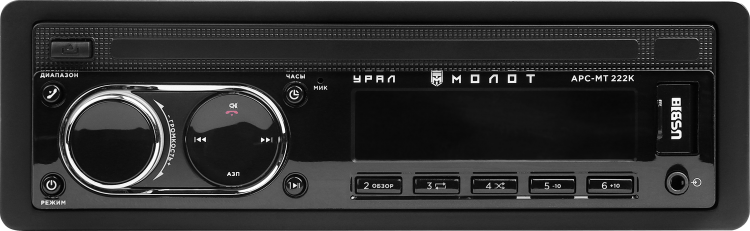 1-DIN USB/SD-ресиверы (без CD) Ural Урал МОЛОТ АРС-МТ 222К 