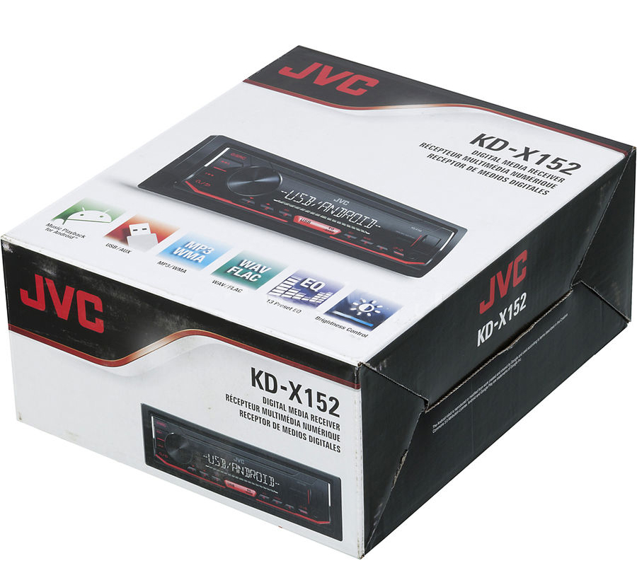 1-DIN USB/SD-ресиверы (без CD) JVC KD-X152 