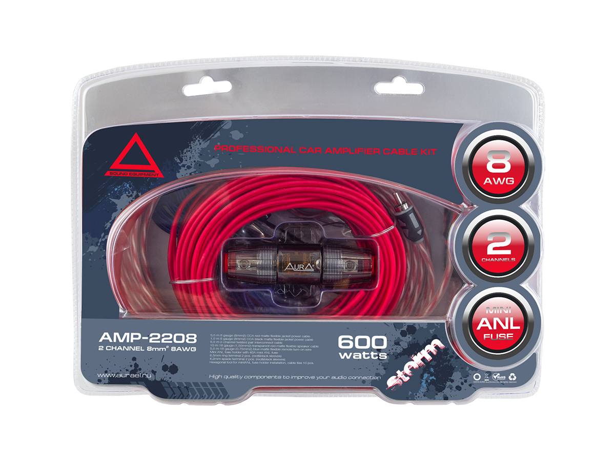 Комплекты проводов AurA AMP-2208 